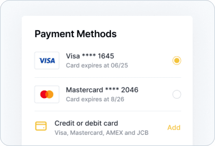 payment methods
